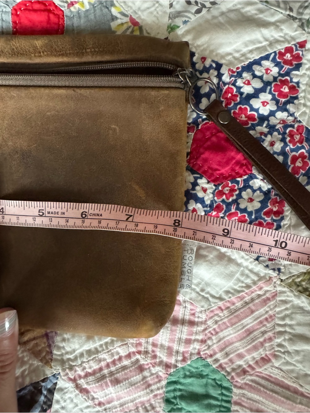 Rough & Tumble Brown Leather Wristlet Clutch - Picture 3 of 5